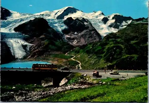60242 - Schweiz - Sustenpass , Steinengletscher mit Hint. Tierberg und Gwächtenhorn - nicht gelaufen 1971