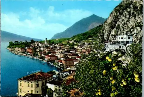 60245 - Italien - Limone , Lago di Garda , Gardasee , Panorama - nicht gelaufen 1971