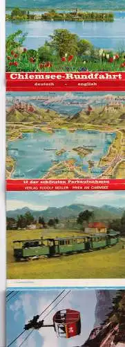 60246 - Deutschland - Chiemsee , 12 Farbaufnahmen , Leporello - nicht gelaufen 1971