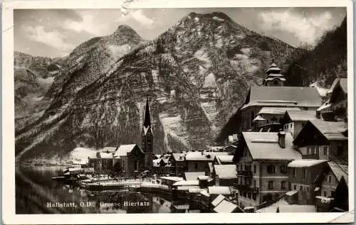 60247 - Oberösterreich - Hallstatt , Große Hierlatz , Panorama im Winter - nicht gelaufen 1942