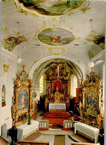 60263 - Vorarlberg - Lech , am Arlberg , Pfarrkirche St. Nikolaus - nicht gelaufen 1967