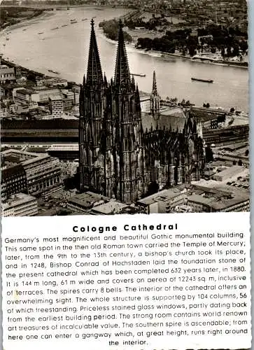 60297 - Deutschland - Köln , Dom , Kathedrale - nicht gelaufen 1962