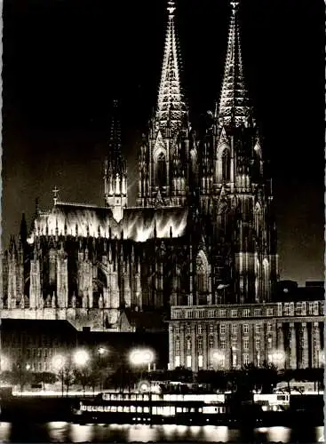 60321 - Deutschland - Köln , Dom bei Nacht - nicht gelaufen