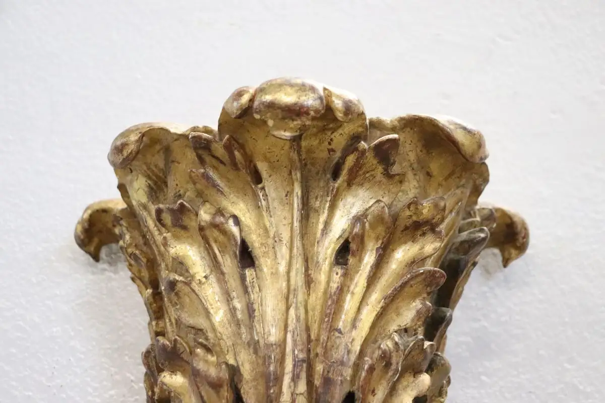 Antike Friesen aus geschnitztem & vergoldetem Holz, 19. Jh., 2er Set 3