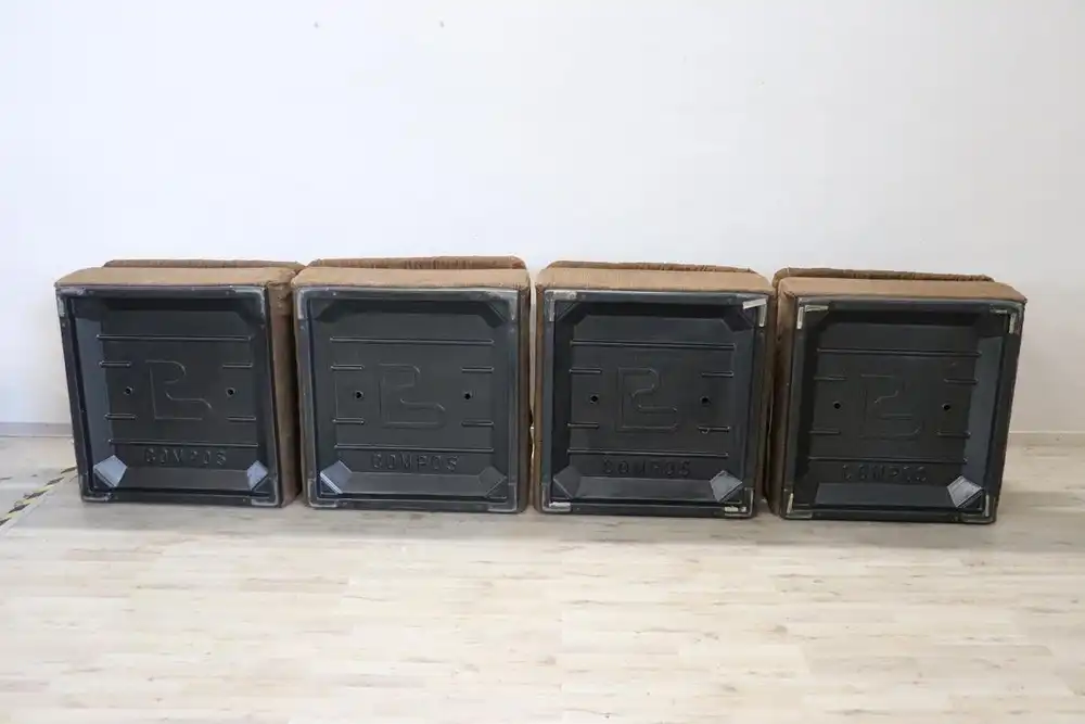 Italienisches Modulares Samtsofa von Busnelli, 1970er 5