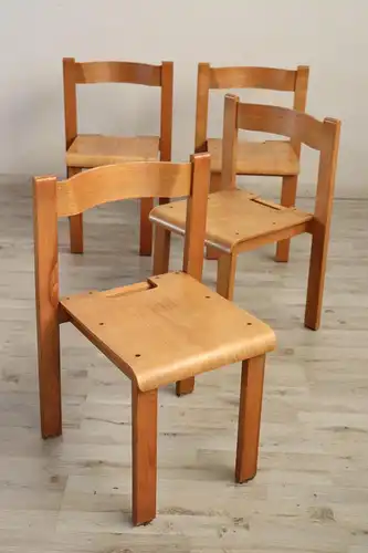 Ausziehbarer schwedischer Esstisch & Stühle, 1970er