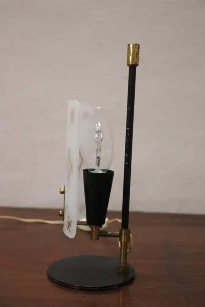 Kleine italienische Tischlampe, 1950er 2