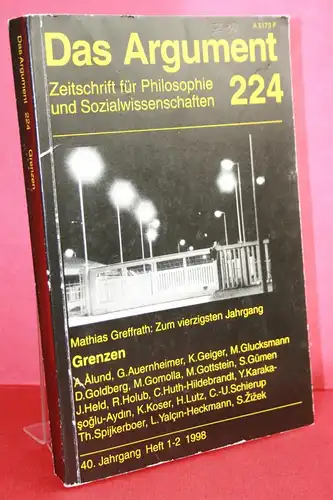 Haug,  Wolfgang Fritz u. Frigga  [Hrsg.]: DAS ARGUMENT 224 ; Grenzen. 