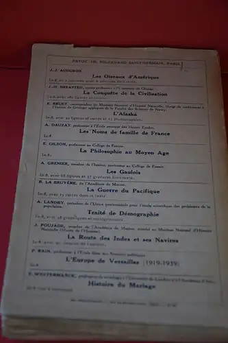 Albert Dauzat: La Toponymie Francaise. Buts et Méthodes.-Questions de Peuplement.- Les Bases Pré-Indo-Européennes.-Noms de Rivières.-Toponymie Gallo-Romaine.-Un Dépouillement Régional: Auvergne et Velay. 