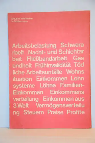 Betrieb Köln-Niehl, Plakat Stuttgart [Hrsg.]: Was hat der Arbeiter von der "sozialen Marktwirtschaft" (1). 