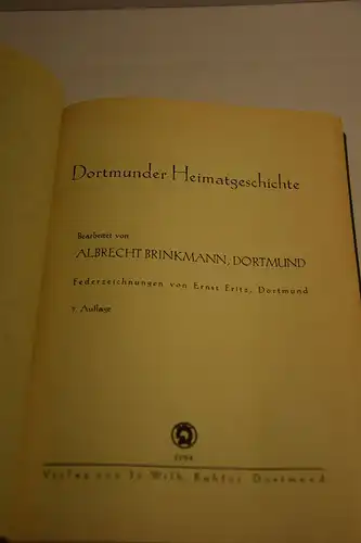 Albrecht Brinkmann: Dortmunder Heimatgeschichte. 