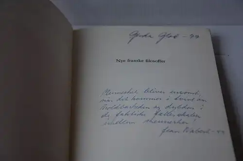 Kemp, Peter: Nye franske filosoffer 1940-1970.. [Stjernebøgernes kulturbibliotek ]. 