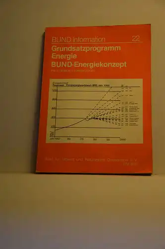Löser, Georg / Erhard Schulz [Hrsg.]: Grundsatzprogramm Energie BUND Energiekonzept. Ökologische Energiepolitik für eine lebenswerte Zukunft.. [BUND- Information, Nr. 22]. 
