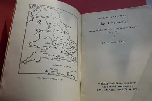 Leech, Clifford: Shakespeare: The Chronicle. [Writers and Their Work No. 146]. 