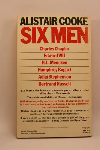 Alistair Cooke: Six Men. 