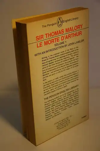 Sir Thomas Malory: Le Morte D'Arthur; I+II. 