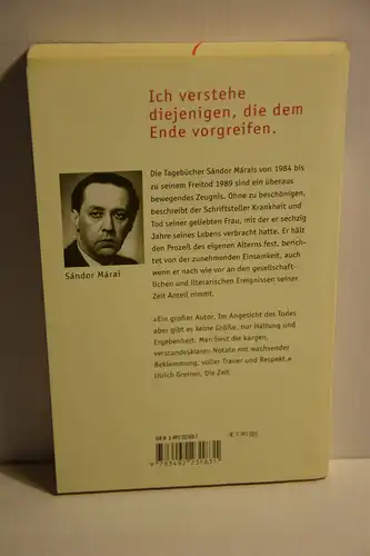 Márai, Sándor: Tagebücher 1984 - 1989. [Serie Piper 3183]. 