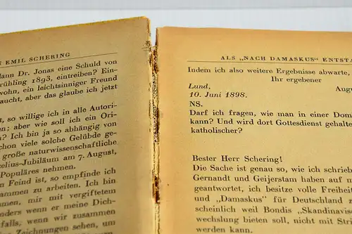 Strindberg, August: Briefe an Emil Schering. [Strindbergs Werke; Deutsche Gesamtausgabe; Abteilung: Briefe, Bd. 43.]. 