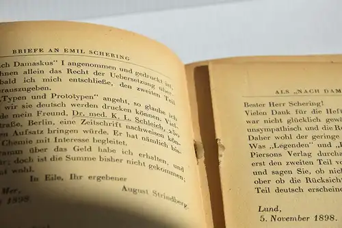 Strindberg, August: Briefe an Emil Schering. [Strindbergs Werke; Deutsche Gesamtausgabe; Abteilung: Briefe, Bd. 43.]. 