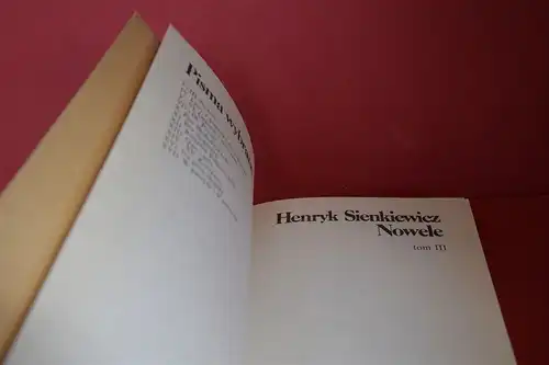 Henryk Sienkiewicz: Nowele; III. 