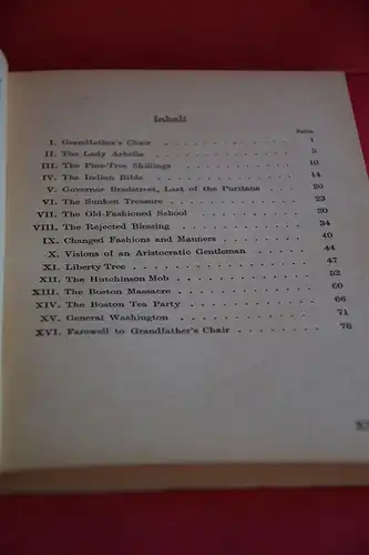 Nathaniel Hawthorne: Grandfather's Chair. [Braunsche Schulbücherei;  Nr. 8; Reihe III Englische Autoren]. 