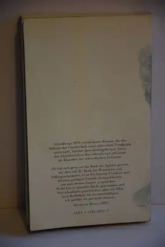 Strindberg, August: Das rote Zimmer. Schilderungen aus dem Leben der Künstler und Schriftsteller.