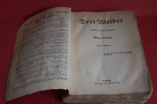 Max Kretzer: Drei Weiber. Berliner Sittenroman. 