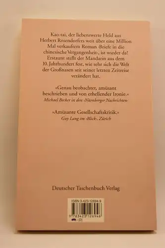 Rosendorfer, Herbert: Die große Umwendung. Neue Briefe in die chinesische Vergangenheit. Roman. 