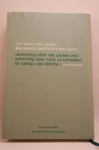 Murakami, Haruki: Wovon ich rede, wenn ich vom Laufen rede. 