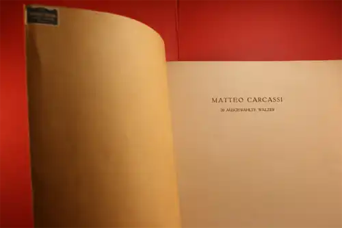 Matteo Carcassi; Erwin Schwarz-Reiflingen [Hrsg.]: 20 ausgewählte Walzer für Gitarre oder Laute. [Gitarre-Archiv No. 3]. 