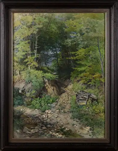 Hans Dvořák (19. Jh.), Schattiger Hohlweg, 1888