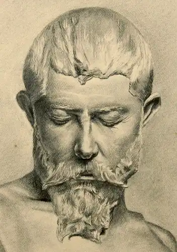 Emil Faesch (1865-1915), Studienkopf, 1888