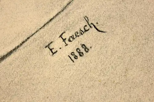 Emil Faesch (1865-1915), Studienkopf, 1888