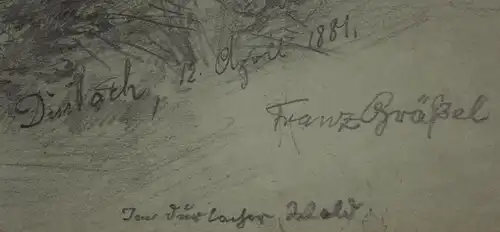 Franz Gräßel (1861-1948), Im Durlacher Wald, 1881