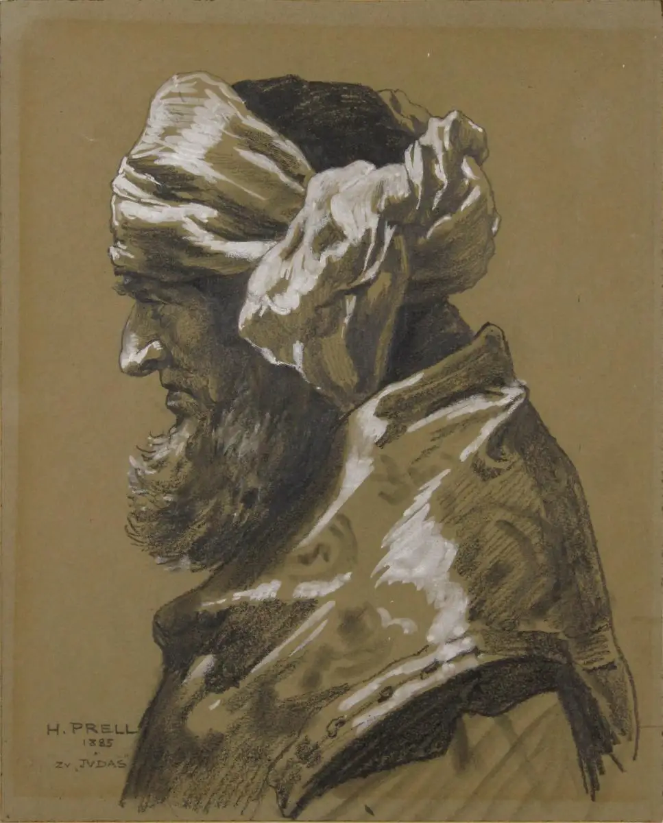 Hermann Prell (1854-1922), Brustbild eines Pharisäers, 1885 0