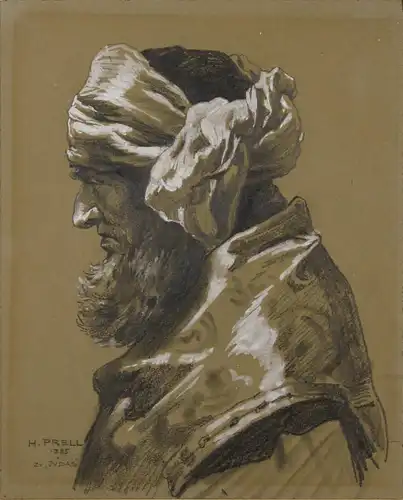 Hermann Prell (1854-1922), Brustbild eines Pharisäers, 1885