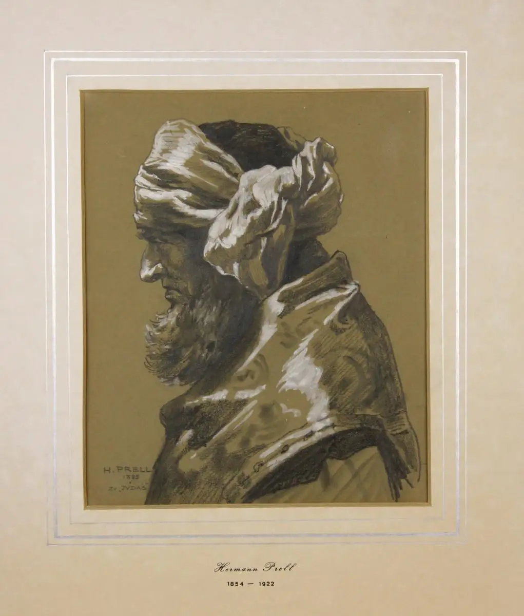 Hermann Prell (1854-1922), Brustbild eines Pharisäers, 1885 1