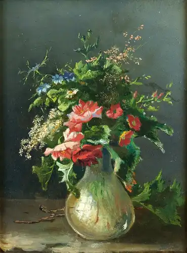 Jean-Baptiste Robie (1821-1910), Stillleben mit Wiesenblumen