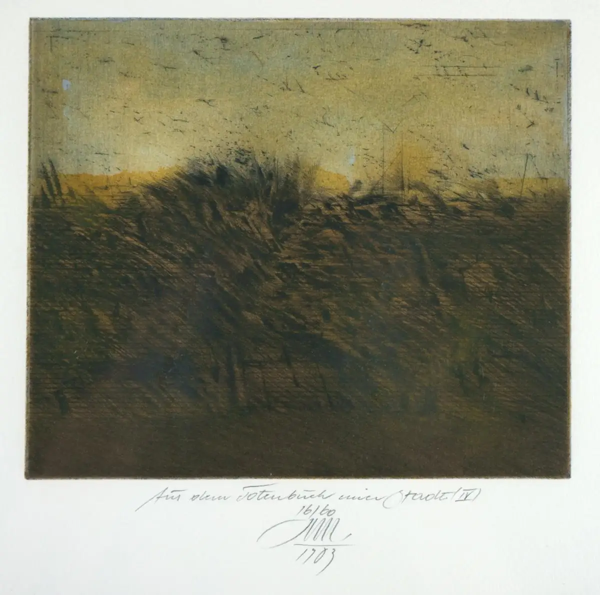 Karl Mordstein (1937-2006), Aus dem Totenbuch einer Stadt (IV), 1983 0