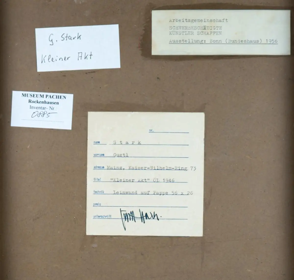 Gustl Stark (1917-2009), Kleiner Akt, 1946 7