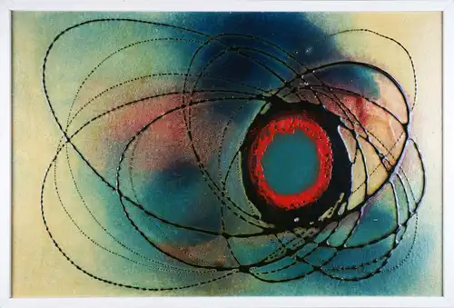 Klaus Oldenburg (*1942 Berlin), Exzentrische Entladungen eines blau-roten Kerns, um 1975