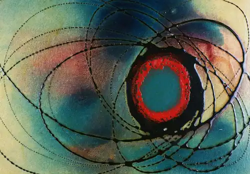 Klaus Oldenburg (*1942 Berlin), Exzentrische Entladungen eines blau-roten Kerns, um 1975