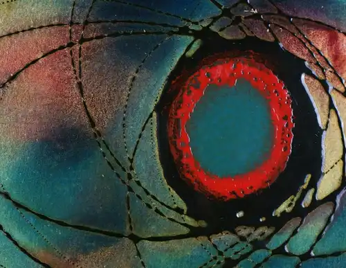 Klaus Oldenburg (*1942 Berlin), Exzentrische Entladungen eines blau-roten Kerns, um 1975