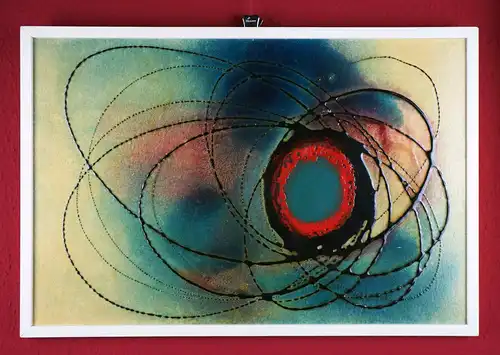 Klaus Oldenburg (*1942 Berlin), Exzentrische Entladungen eines blau-roten Kerns, um 1975