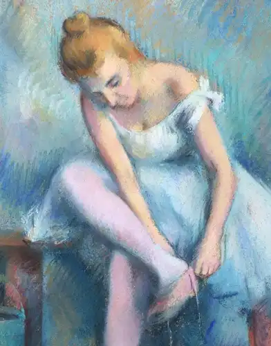 Karl Stohner (1894-1957), Ballerina im Ankleideraum, 1924