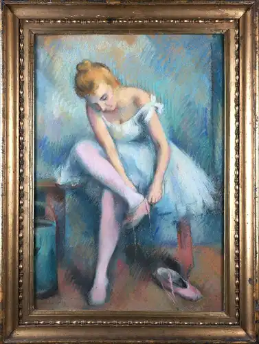 Karl Stohner (1894-1957), Ballerina im Ankleideraum, 1924