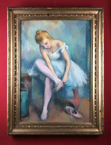 Karl Stohner (1894-1957), Ballerina im Ankleideraum, 1924