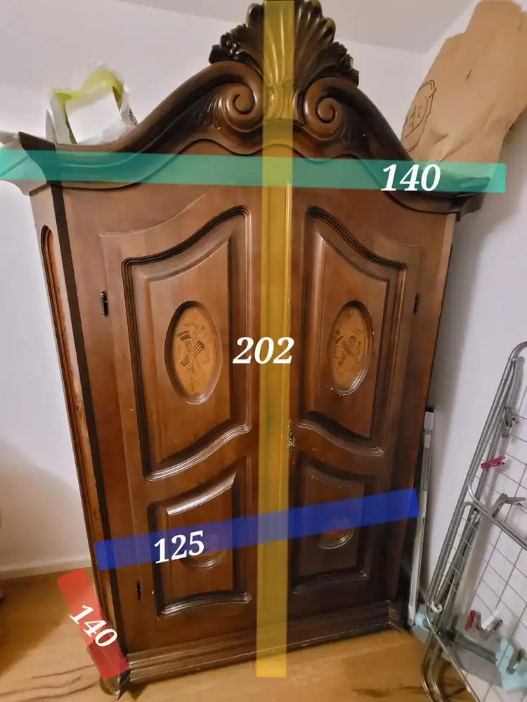 Preisreduktion Antiker Bauernschrank Barockschrank Bauernkasten  9