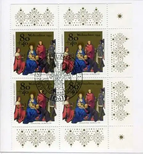 Bund AWO Markenheftchen mit 1770 Weihnachten Ersttagssonderstempel #IJ179