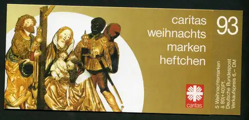 Bund MH Caritas 1993 mit 1707 postfrisch Weihnachten #IJ152